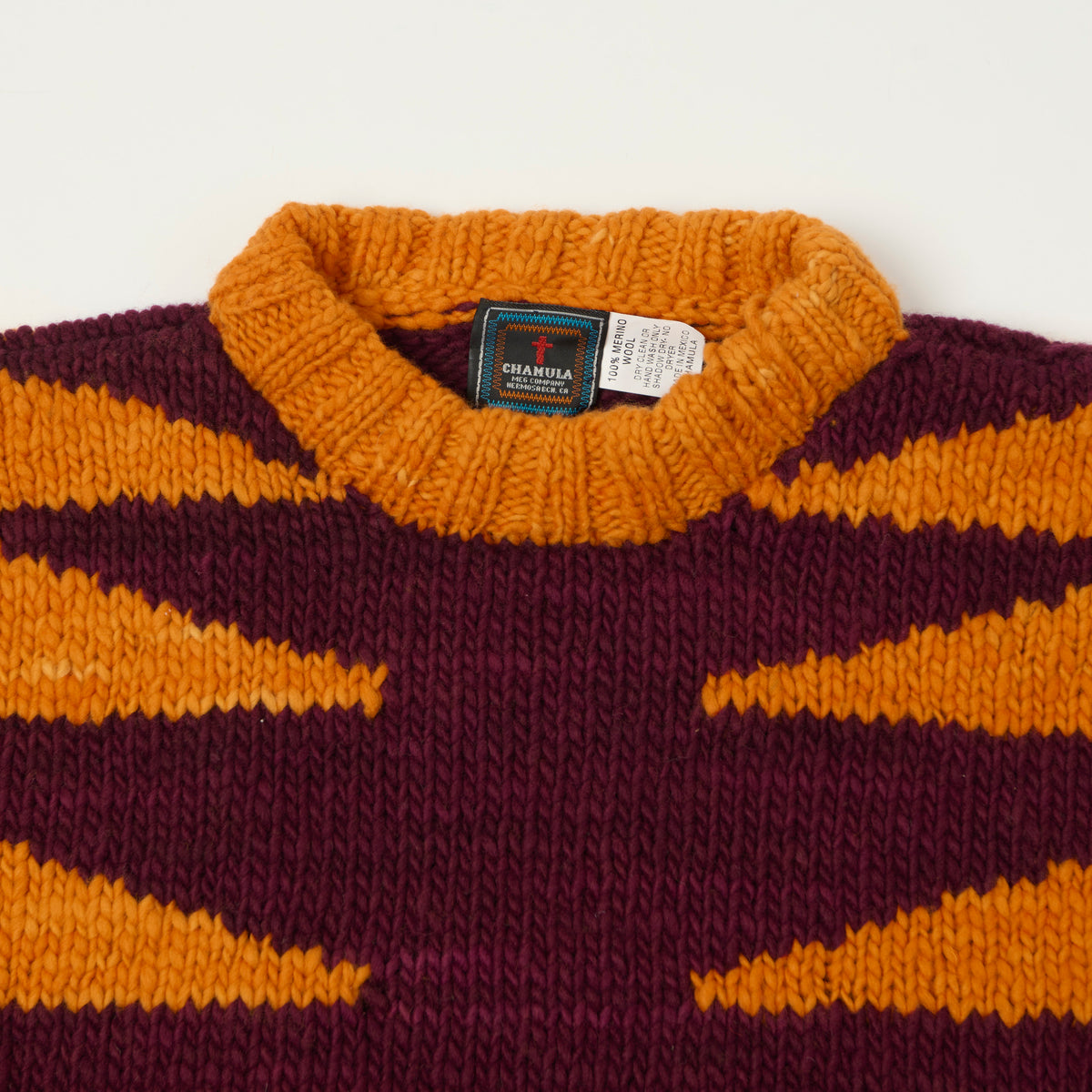 Chamula Merino Wool 'Wiggly' Jumper - Raspberry