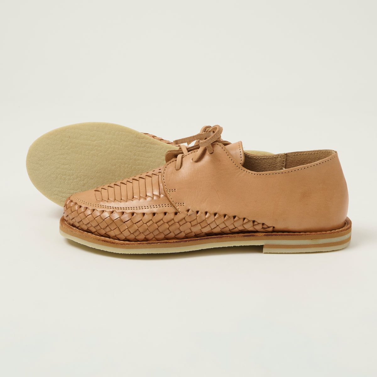 Chamula Woven Veracruz Shoe - Tan