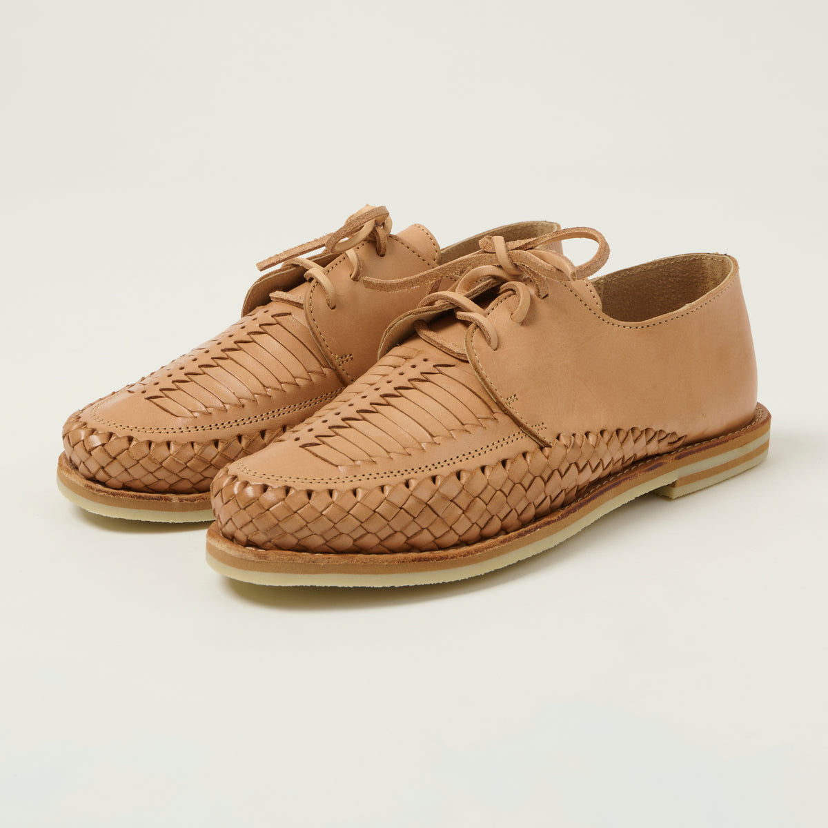 Chamula Woven Veracruz Shoe - Tan