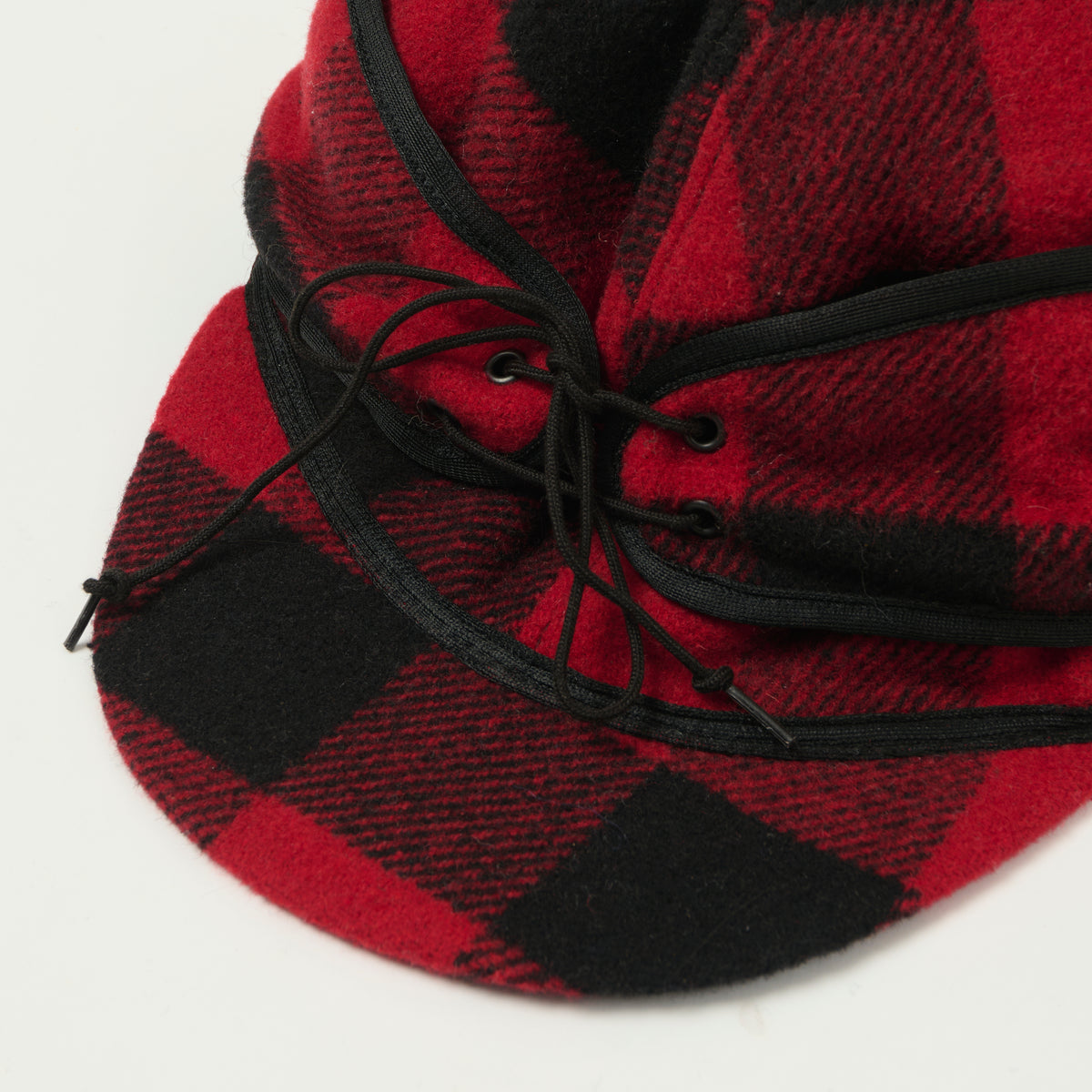 Crown Cap 1-11701 Buffalo Check Railroad Cap - Red/Black
