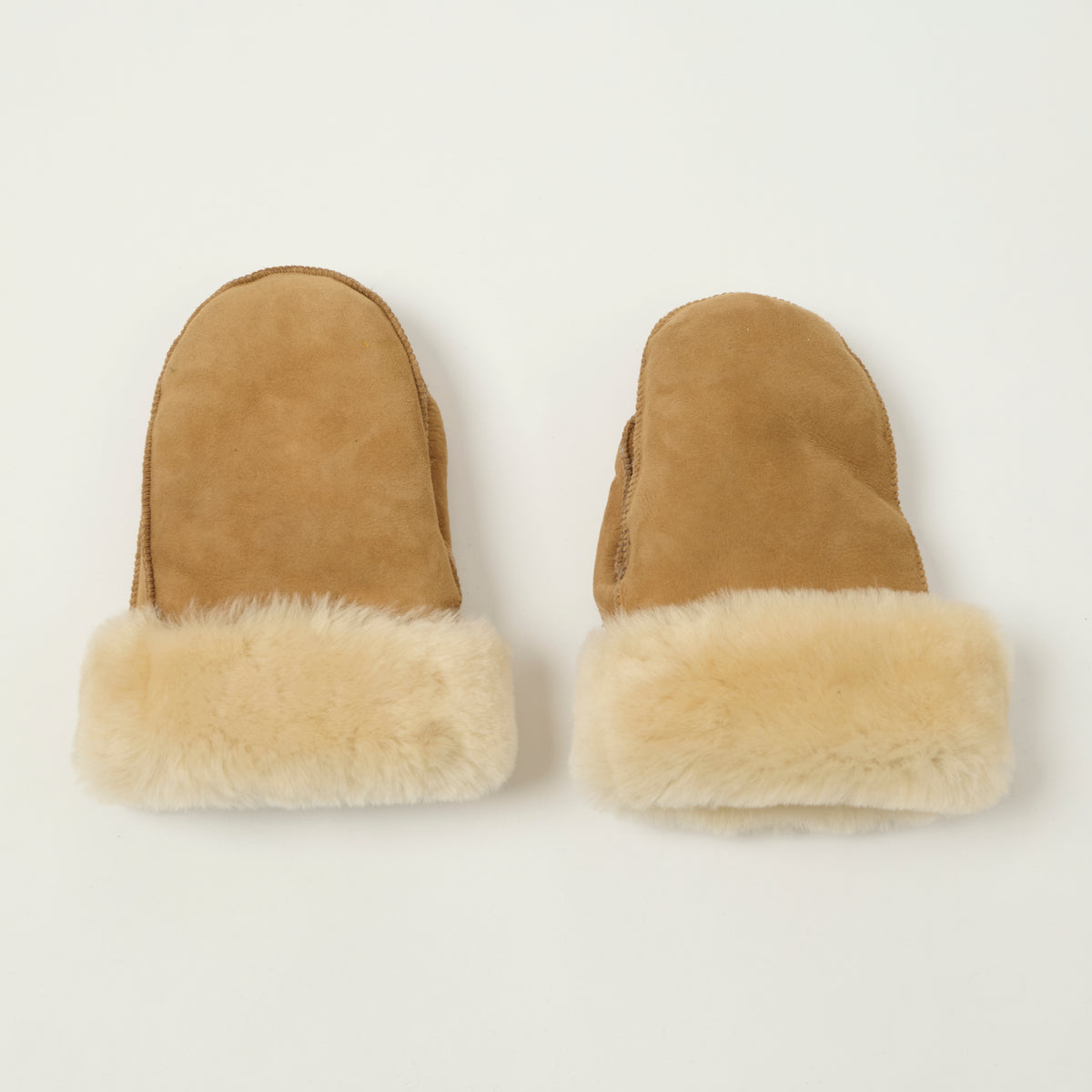 Crown Cap 4-86016 Shearling Mittens - Camel