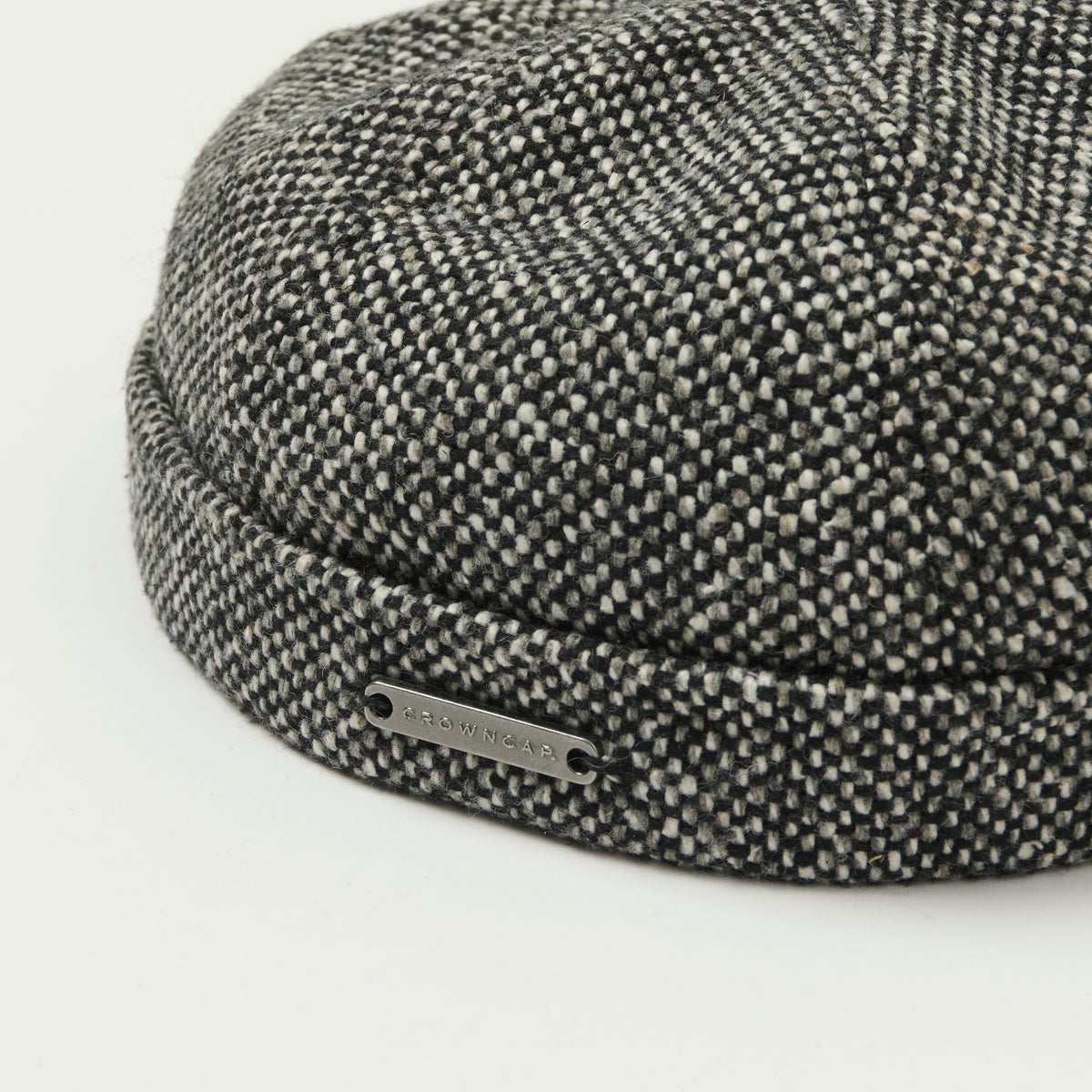 Crown Cap 1-011FP Wool Blend Donegal Beanie Cap - Salt & Pepper