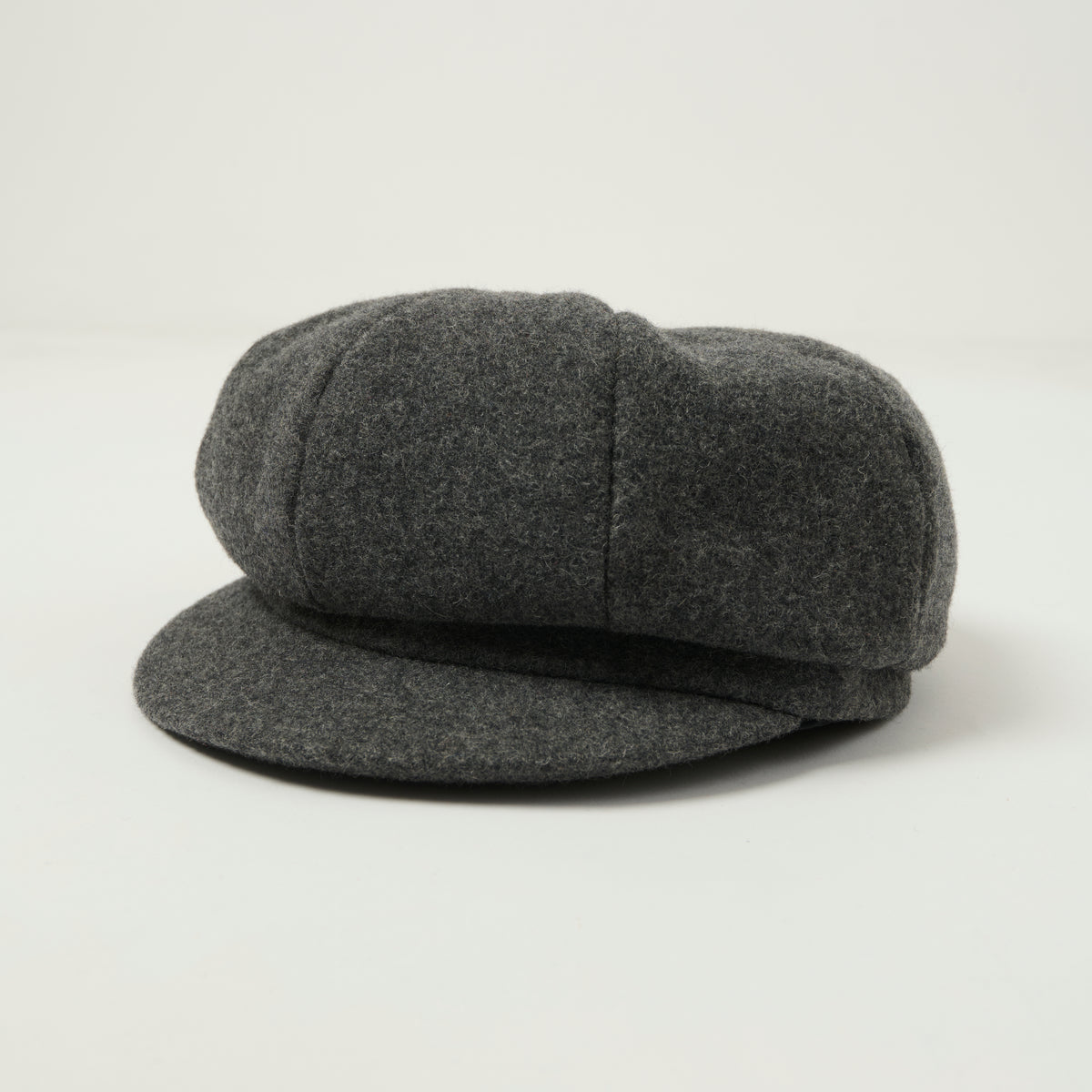 Crown Cap 1-235S Wool News Boy Cap - Charcoal