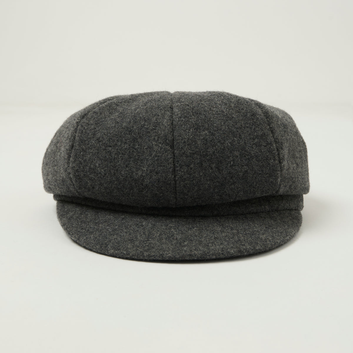 Crown Cap 1-235S Wool News Boy Cap - Charcoal