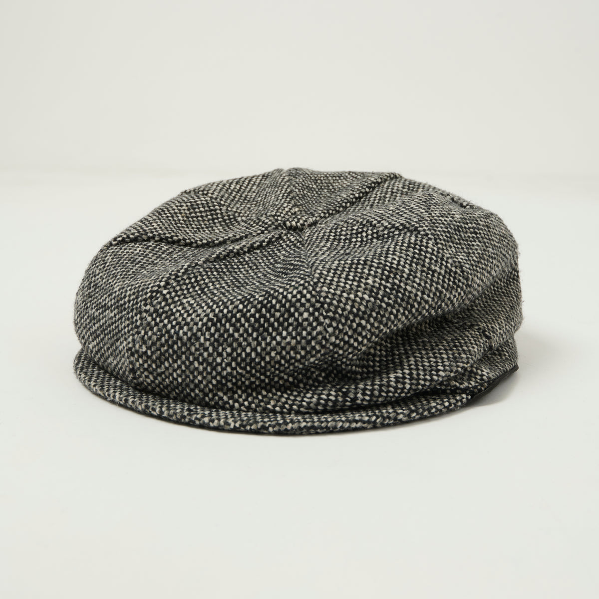 Crown Cap 1-235P Wool News Boy Cap - Salt & Pepper