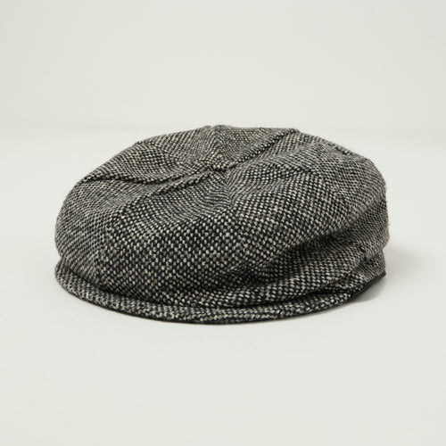 Crown Cap 1-235P Wool News Boy Cap - Salt & Pepper