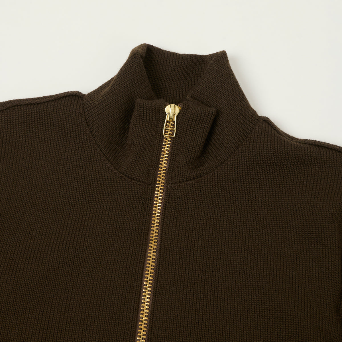 Dehen 1920 'Full-Throttle' Moto-Sweater - Brown