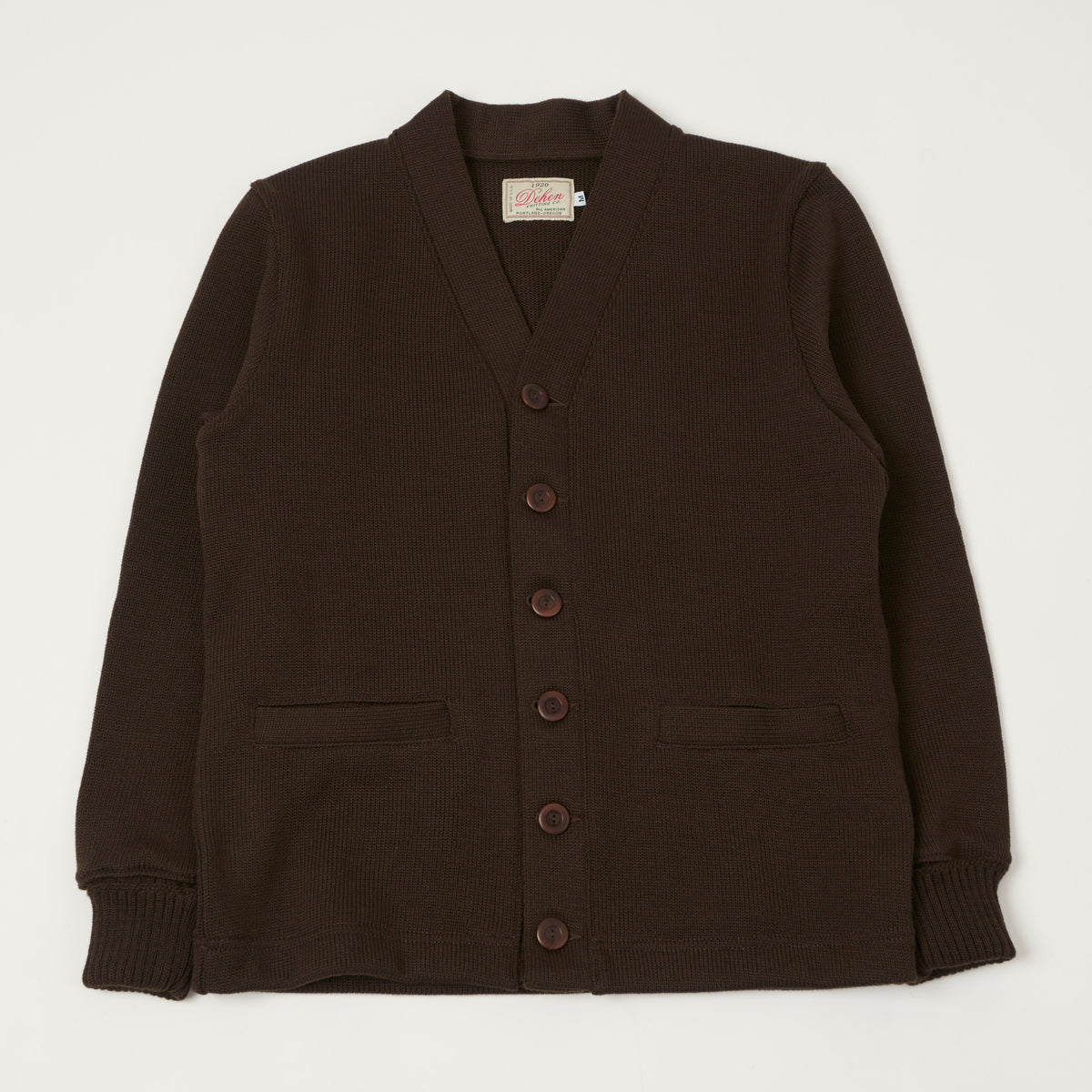 Dehen 1920 Classic Cardigan - Brown