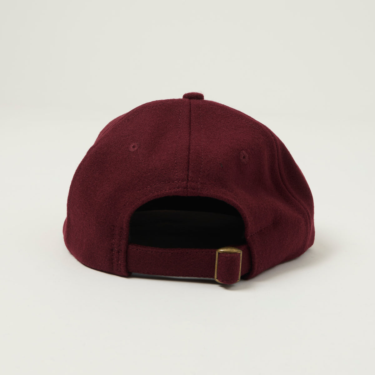 Dehen 1920 Melton Wool Baseball Hat - Burgundy