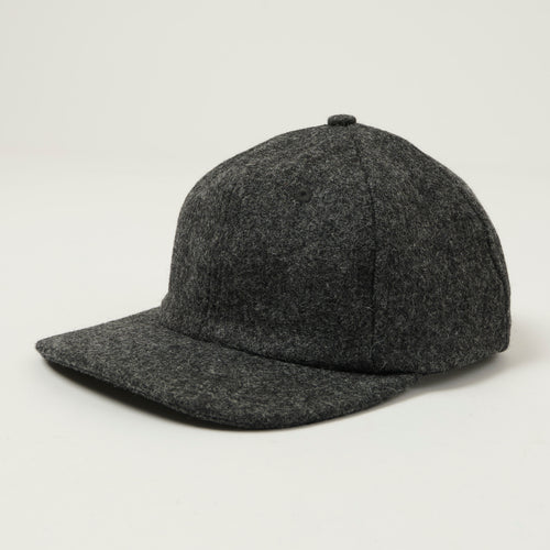 Dehen 1920 Melton Wool Baseball Hat - Granite