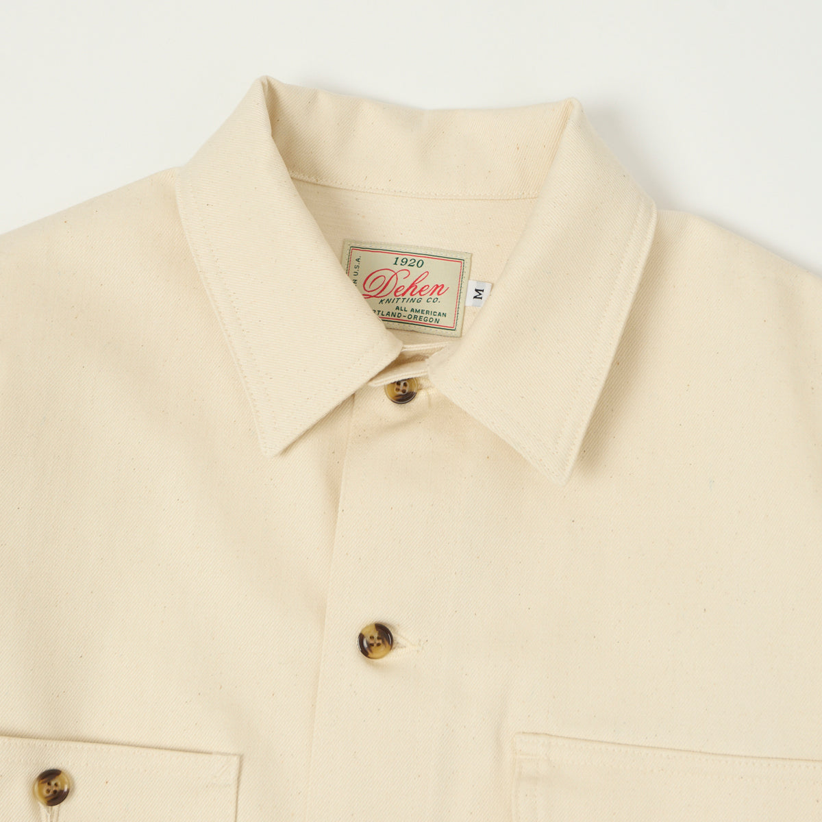 Dehen 1920 Selvedge Denim Over Shirt - Natural