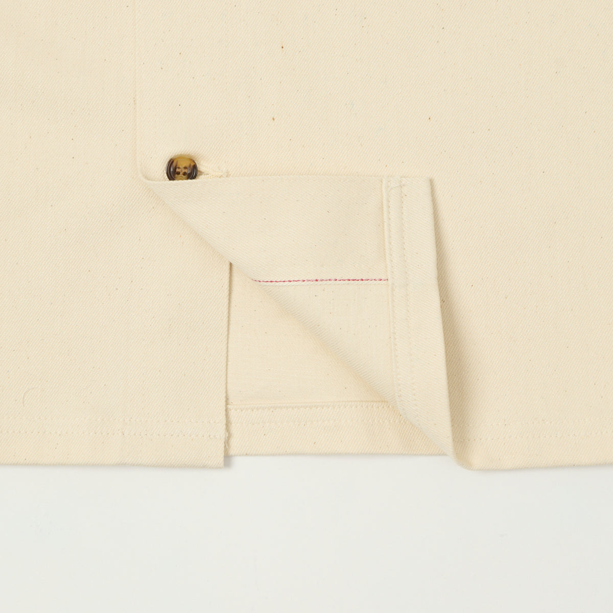 Dehen 1920 Selvedge Denim Over Shirt - Natural