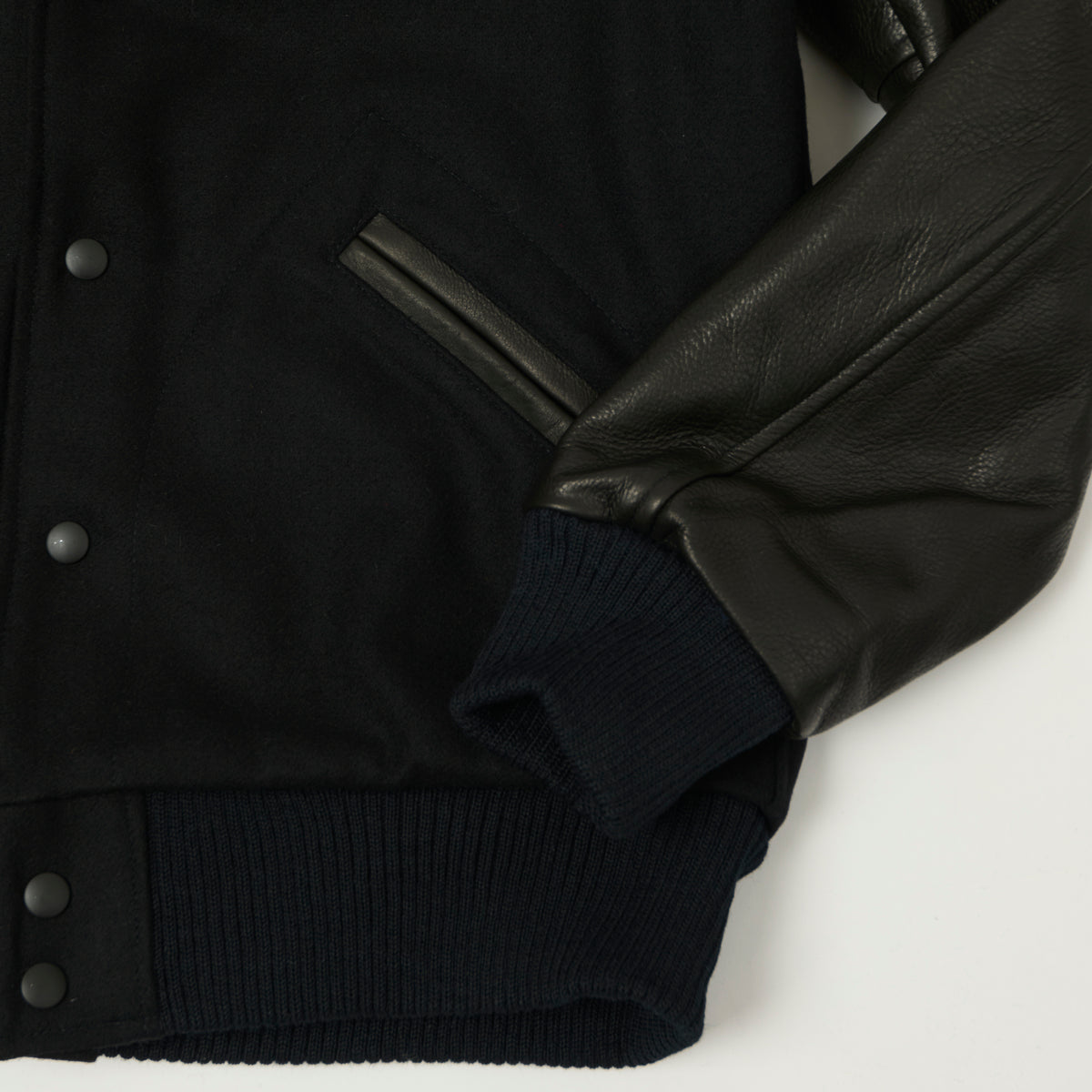 Dehen 1920 Varsity Jacket - Black/Black