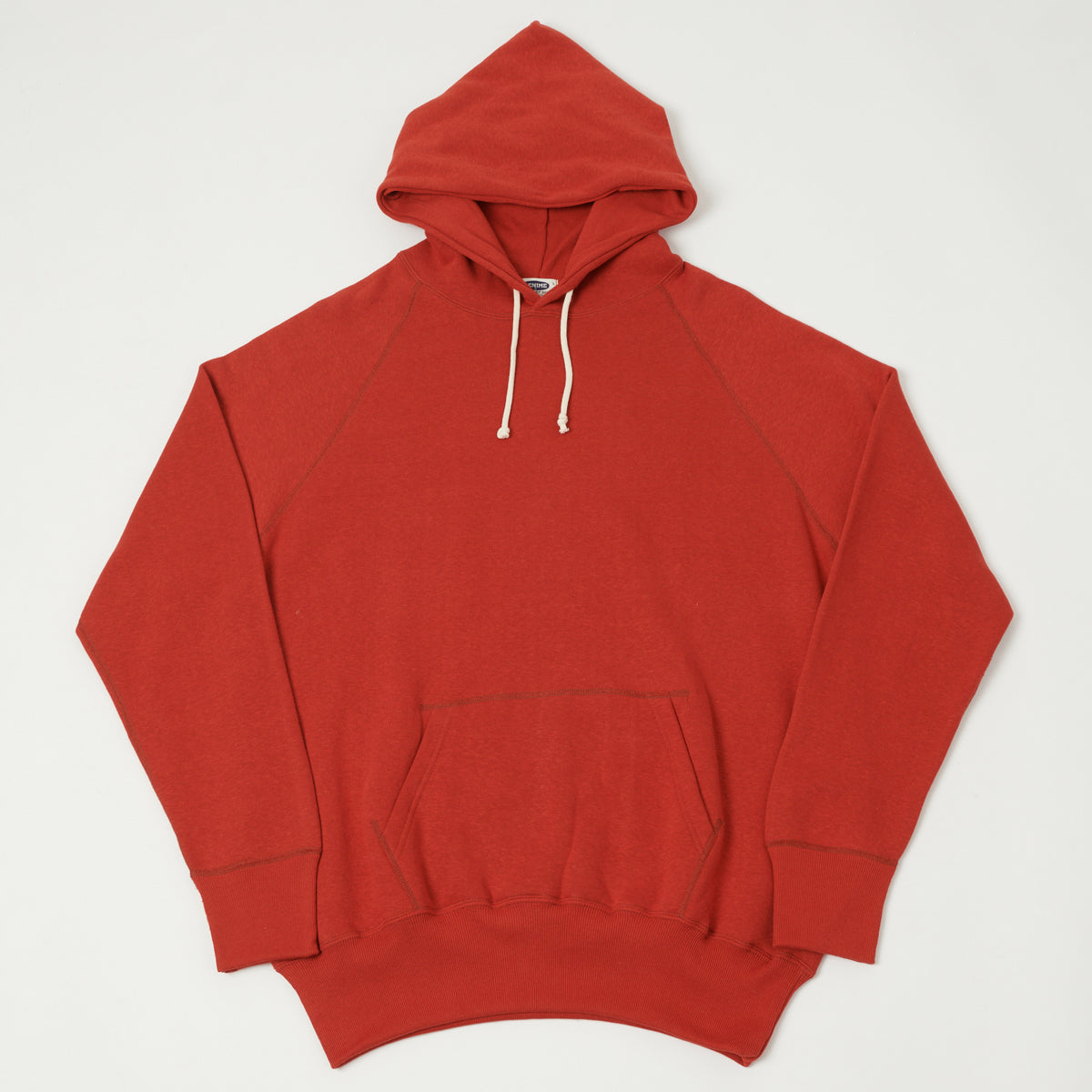 Denime Lot. 262 4-Needle Hooded Sweatshirt - Red
