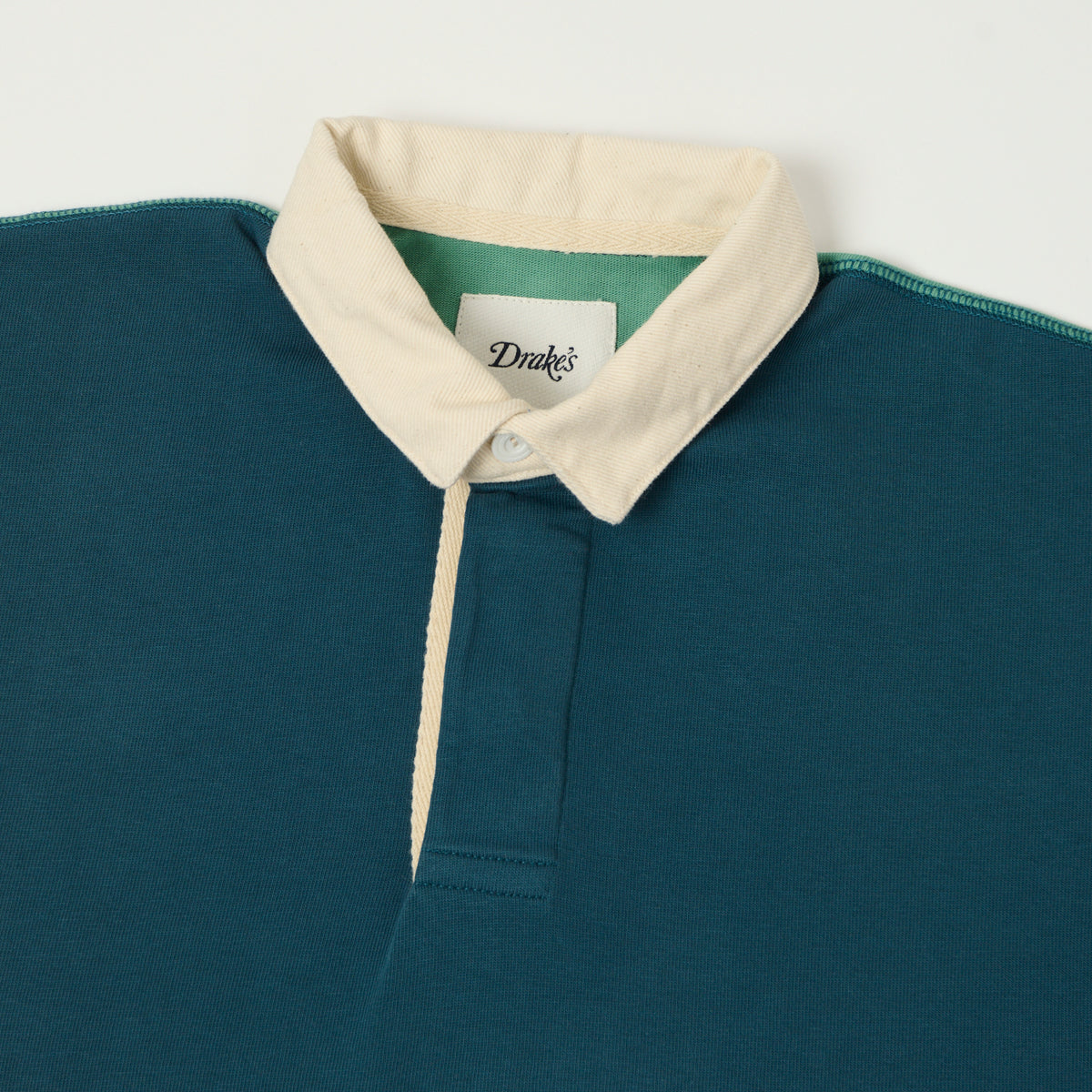 Drake's Classic Rugby Shirt - Navy/Yellow/Red/Green