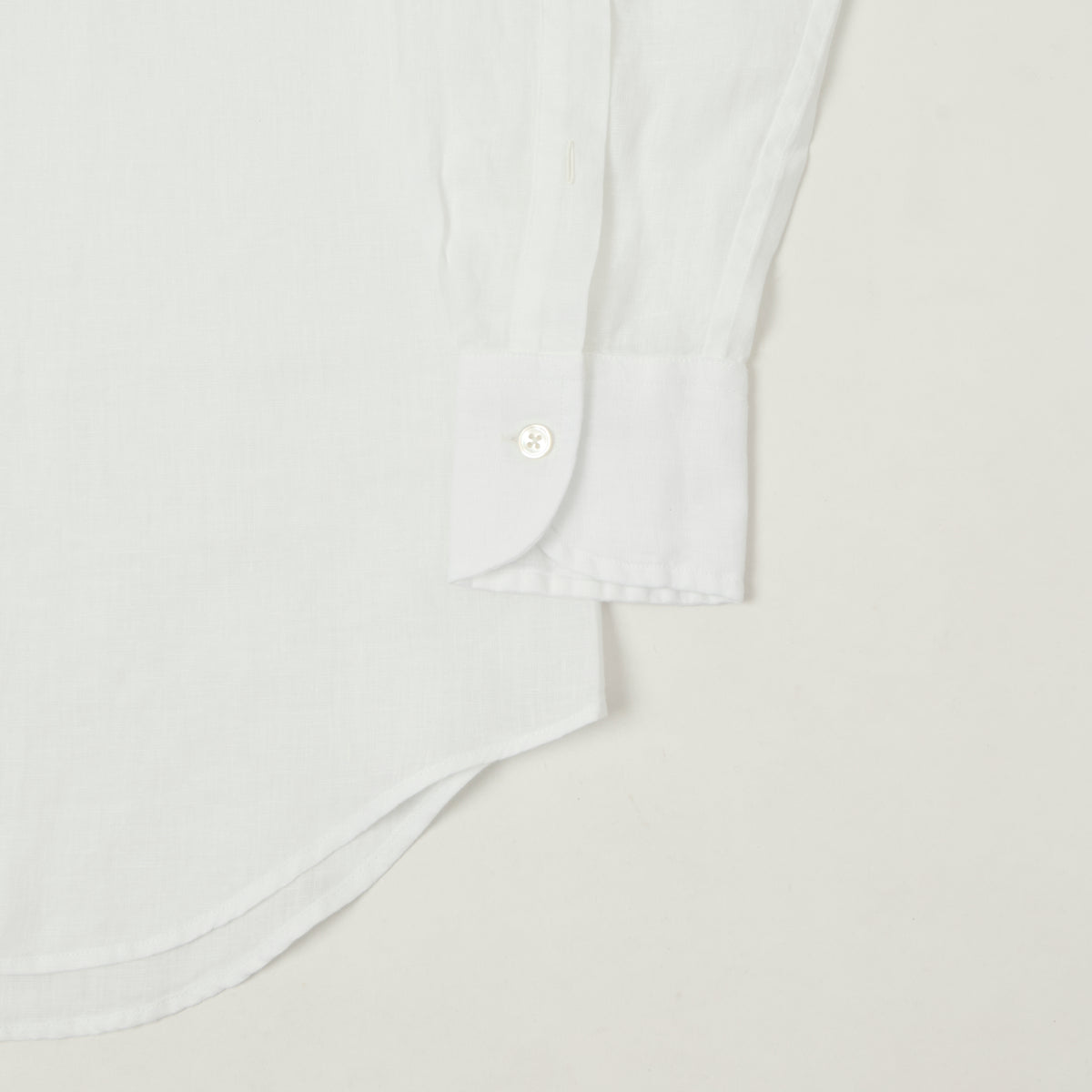 Drake's Linen Summer Shirt - White