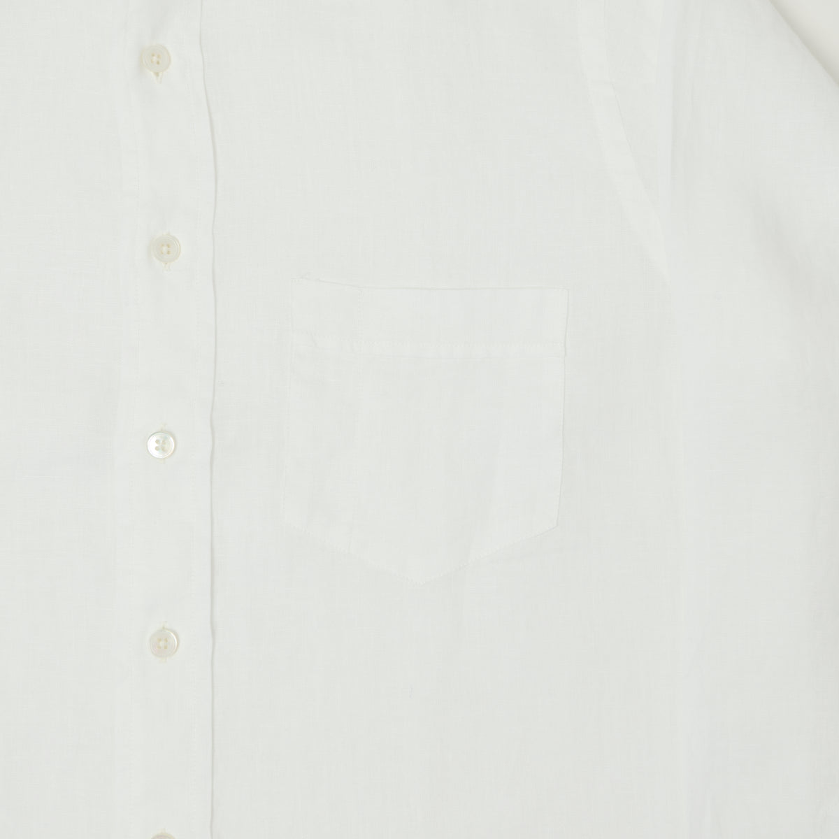 Drake's Linen Summer Shirt - White