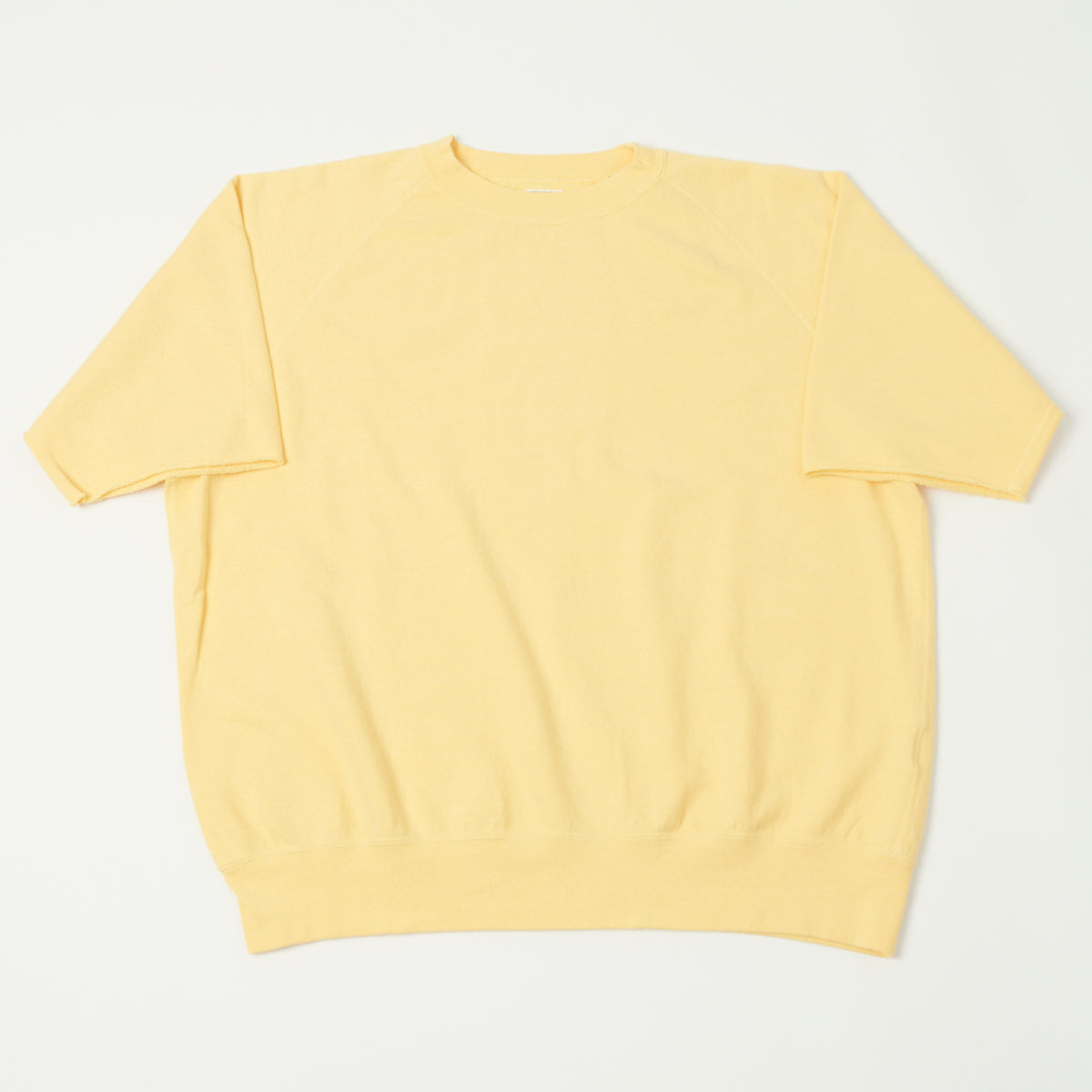 Dubbleworks Cut Off Sleeve Sweatshirt - Pale Yellow