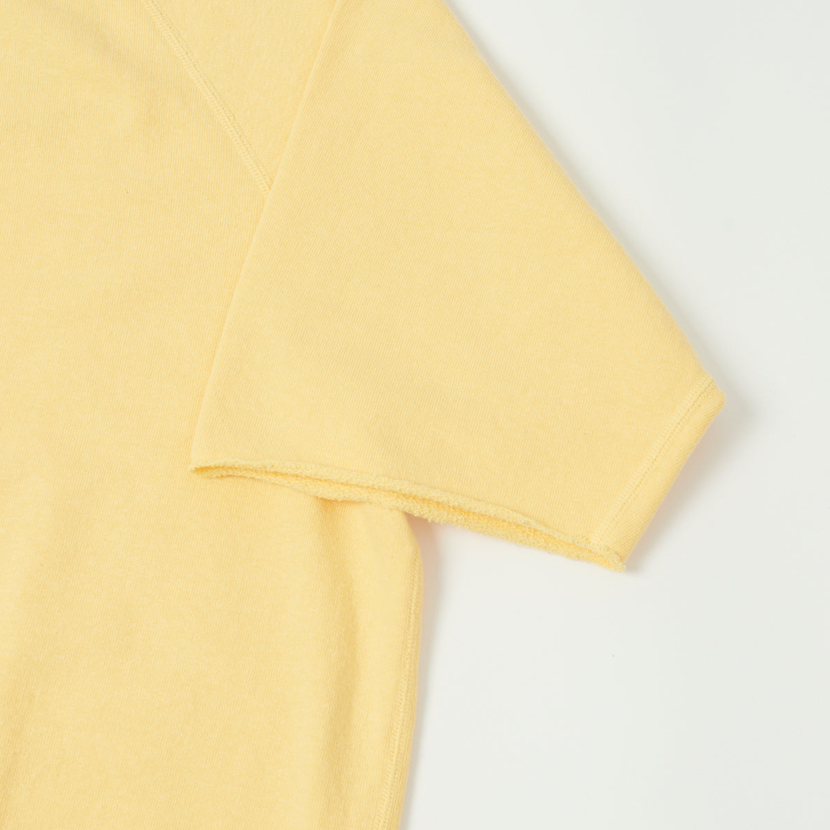 Dubbleworks Cut Off Sleeve Sweatshirt - Pale Yellow