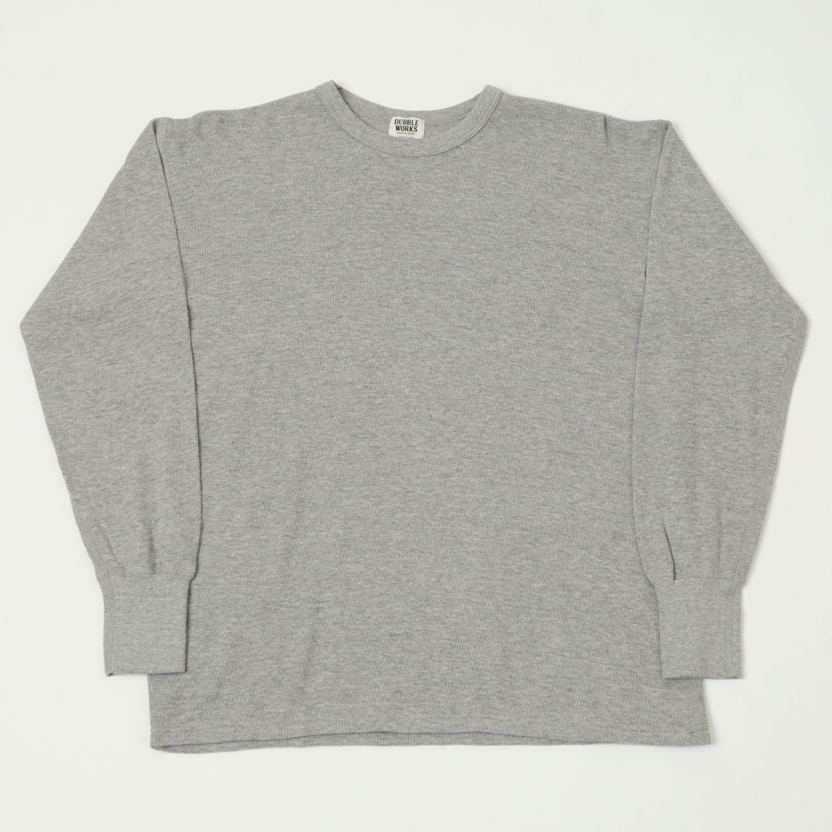 Dubbleworks Long Sleeve Thermal Tee - Heather Grey