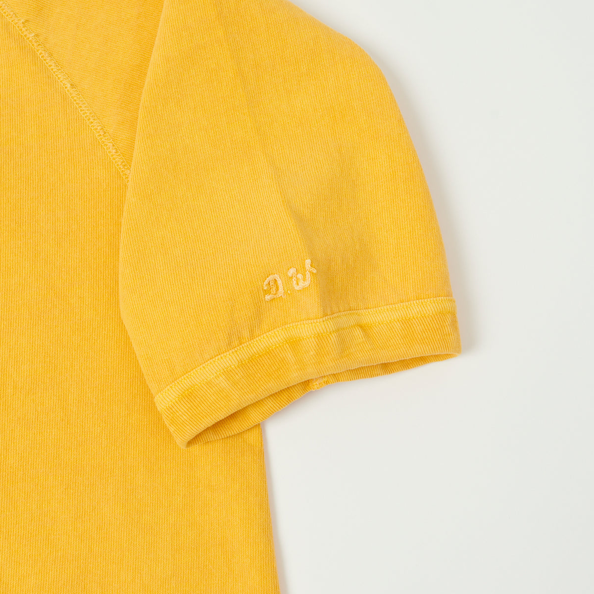 Dubbleworks Heavy Fabric Raglan Sleeve Pigment Dye Tee - Gold