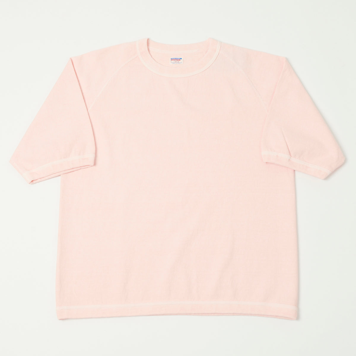Dubbleworks Heavy Fabric Raglan Sleeve Pigment Dye Tee - Pink