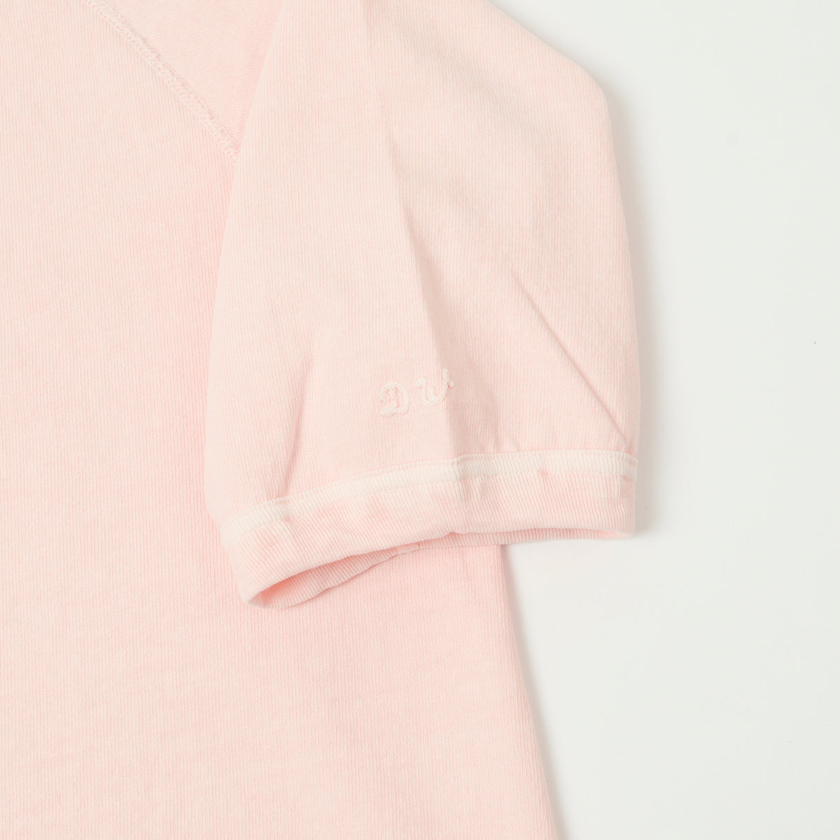 Dubbleworks Heavy Fabric Raglan Sleeve Pigment Dye Tee - Pink