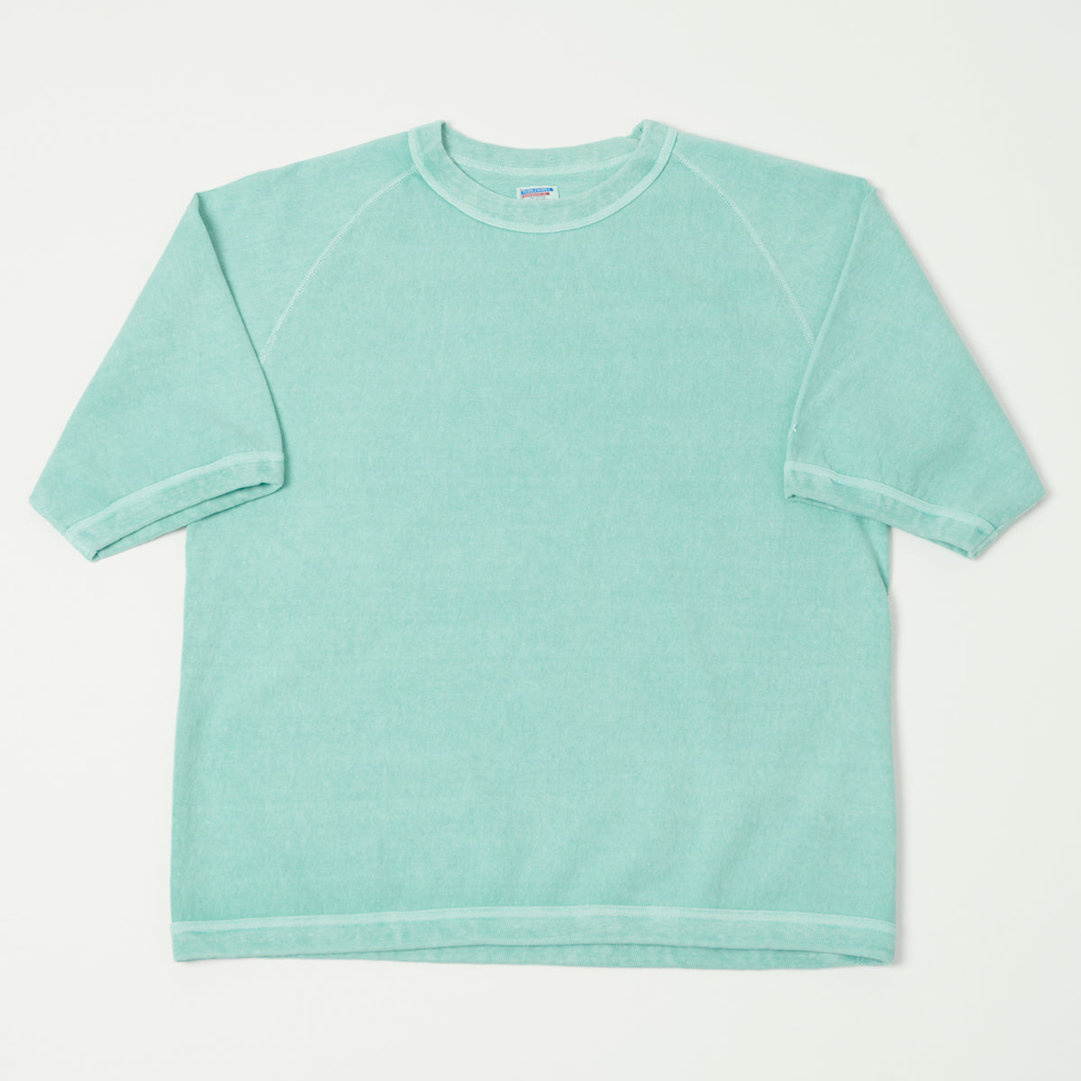 Dubbleworks Heavy Fabric Raglan Sleeve Pigment Dye Tee - Lt Turquoise
