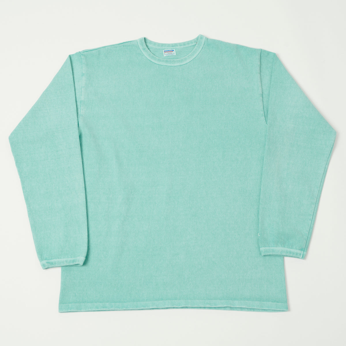 Dubbleworks Heavy Fabric Long Sleeve Pigment Dyed Tee - Lt Turquoise