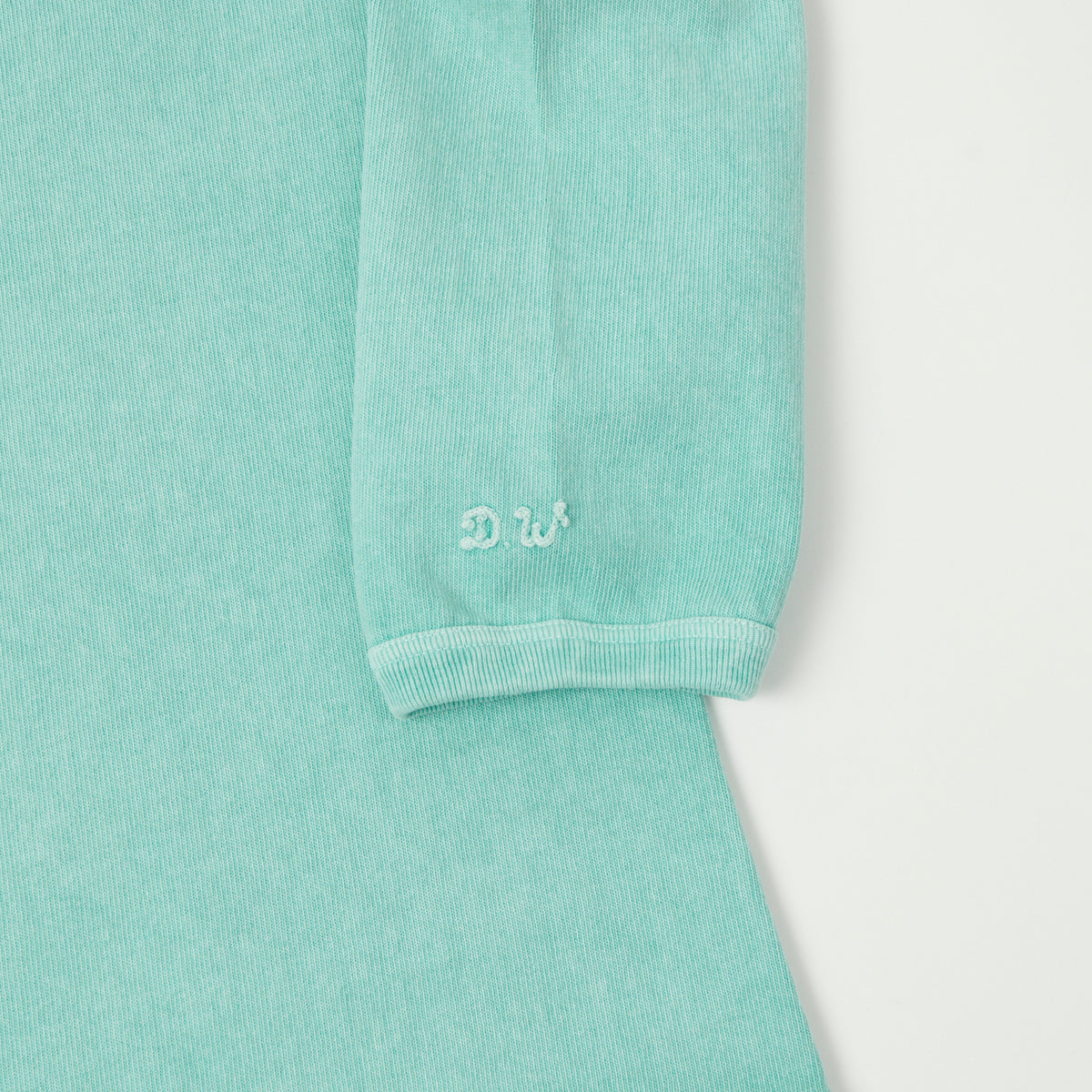 Dubbleworks Heavy Fabric Long Sleeve Pigment Dyed Tee - Lt Turquoise