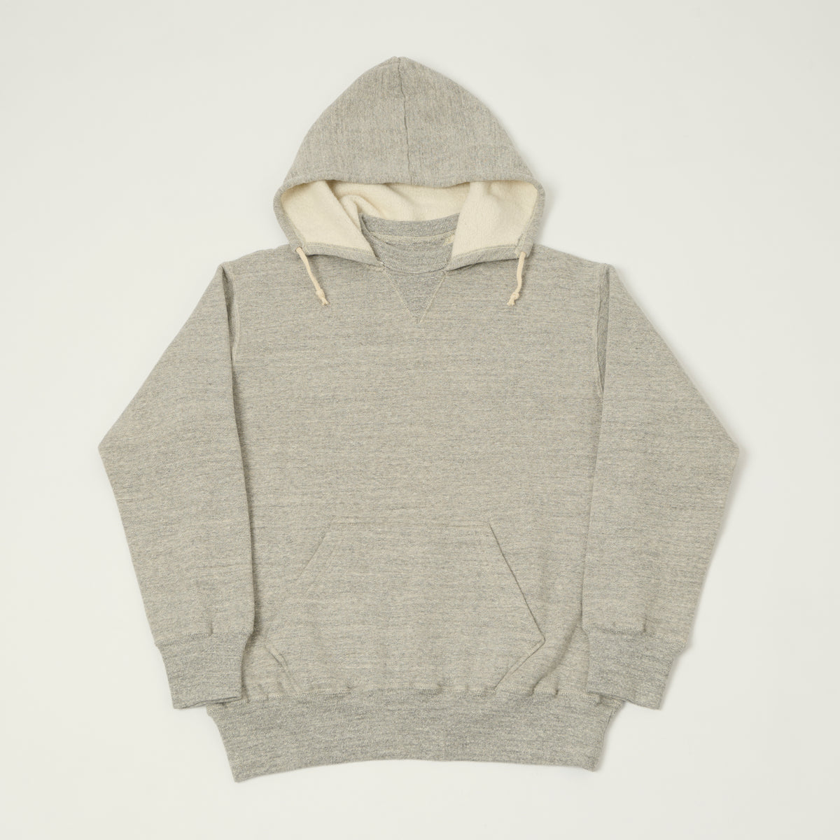 Dubbleworks Loop Wheel After Hood Sweatshirt - Heather Grey