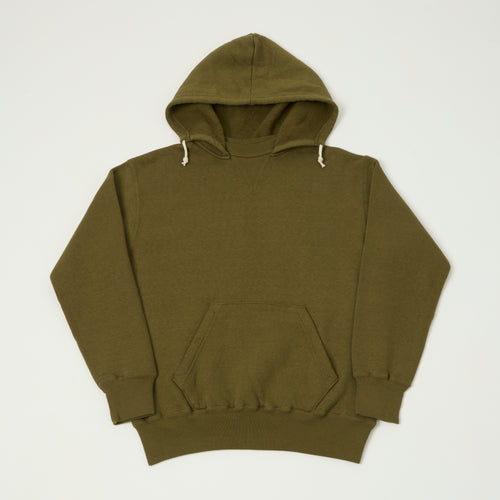 Dubbleworks Loop Wheel After Hood Sweatshirt - Khaki