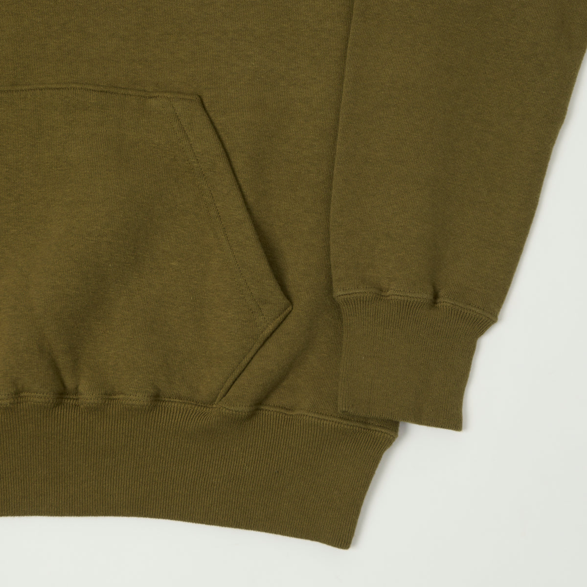 Dubbleworks Loop Wheel After Hood Sweatshirt - Khaki