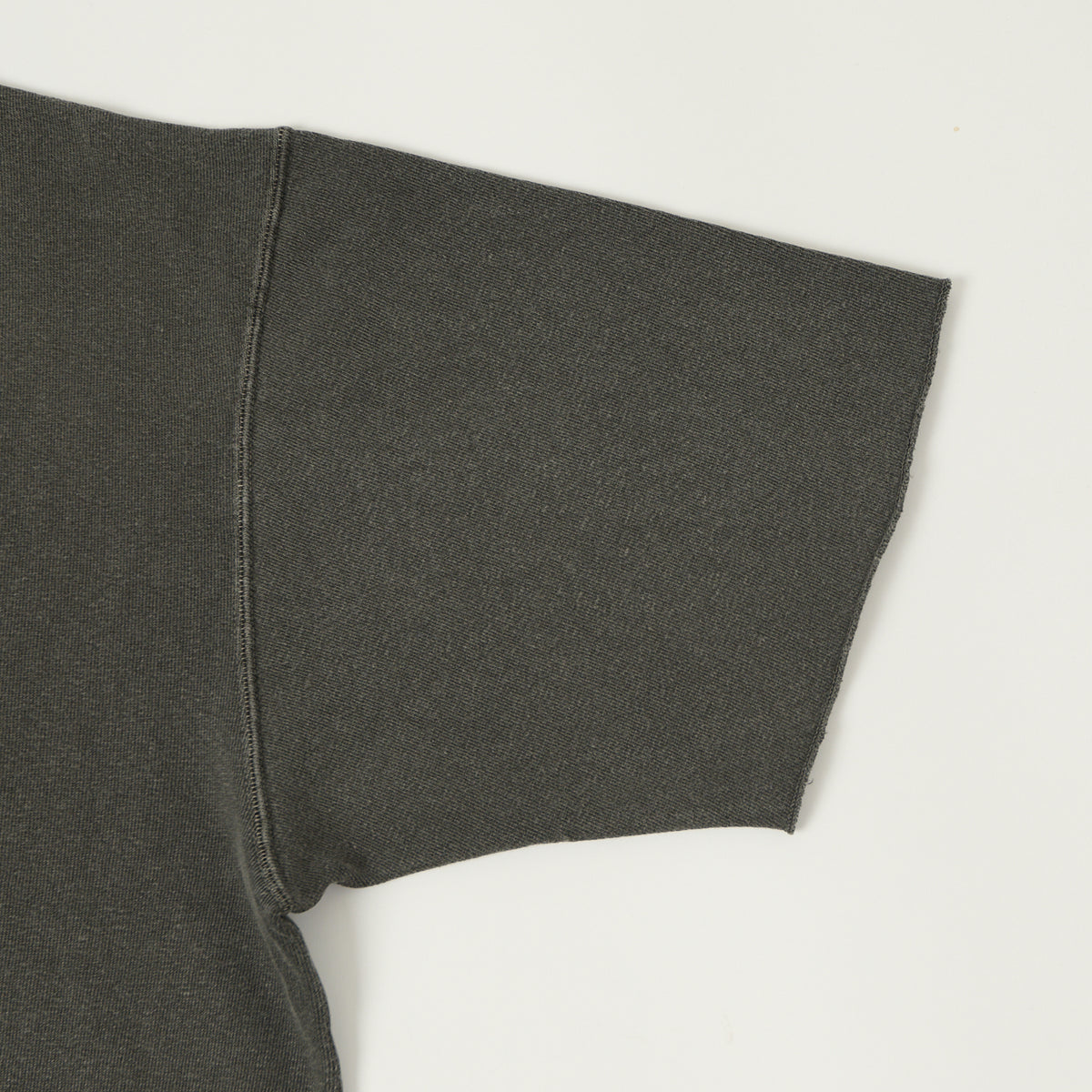 Dubbleworks Cut Off Sleeve Pigment Dyed Sweat Polo Shirt - Black