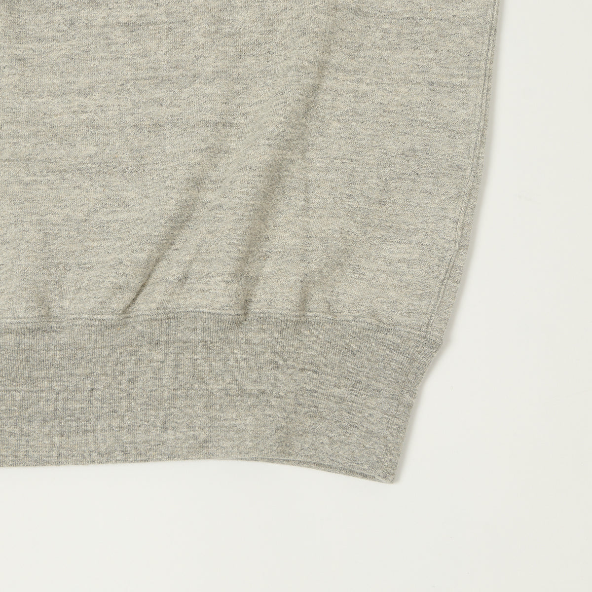 Dubbleworks Cut Off Sleeve Sweat Polo Shirt - Heather Grey