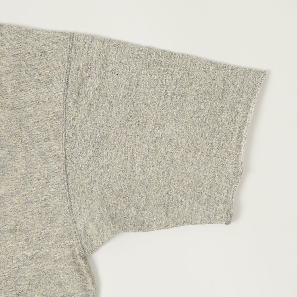 Dubbleworks Cut Off Sleeve Sweat Polo Shirt - Heather Grey