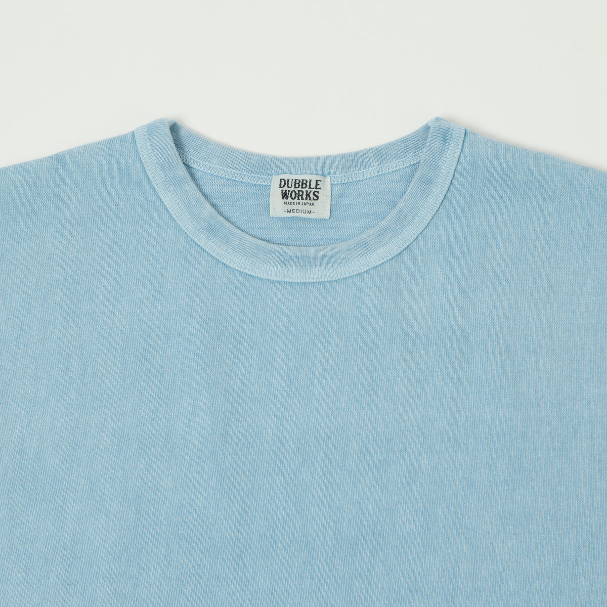 Dubbleworks Heavy Fabric Long Sleeve Pigment Dye Tee- Sax Blue