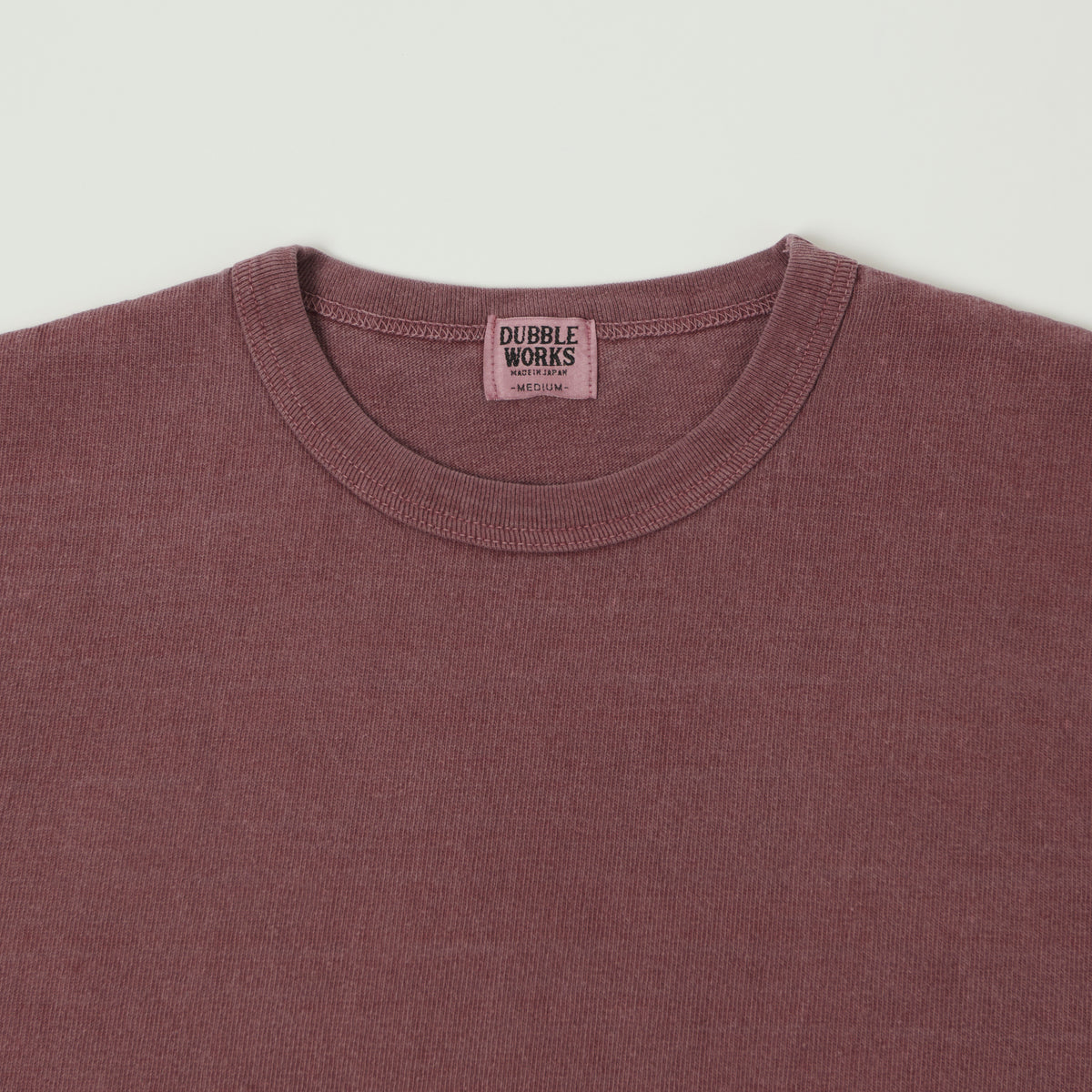 Dubbleworks Heavy Fabric Pigment Dye Tee - Bordeaux