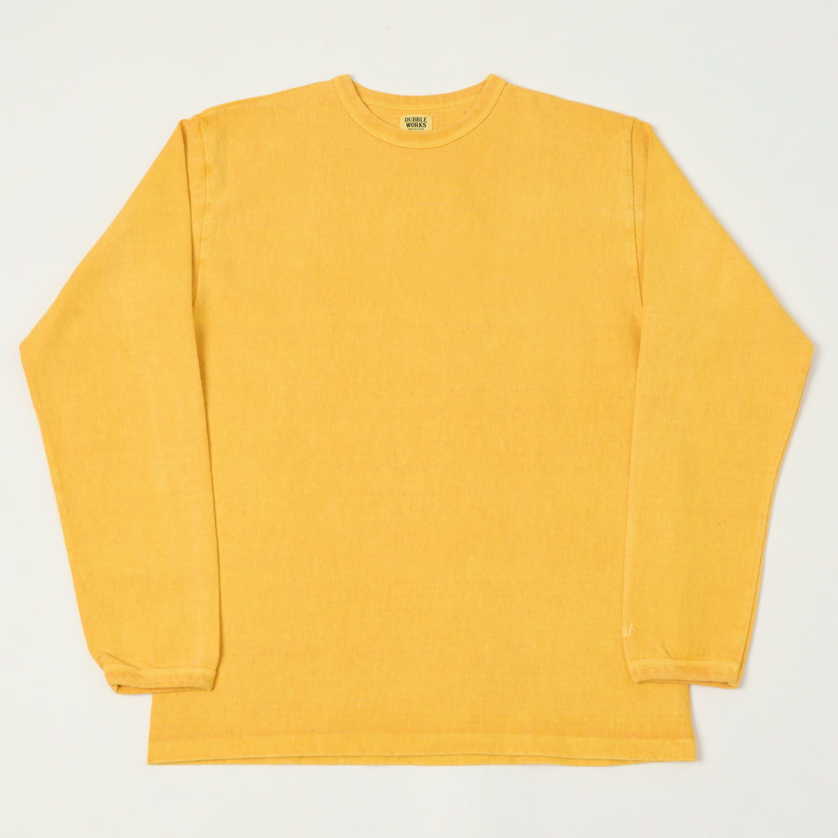 Dubbleworks Heavy Fabric Long Sleeve Pigment Dye Tee - Pd. Gold
