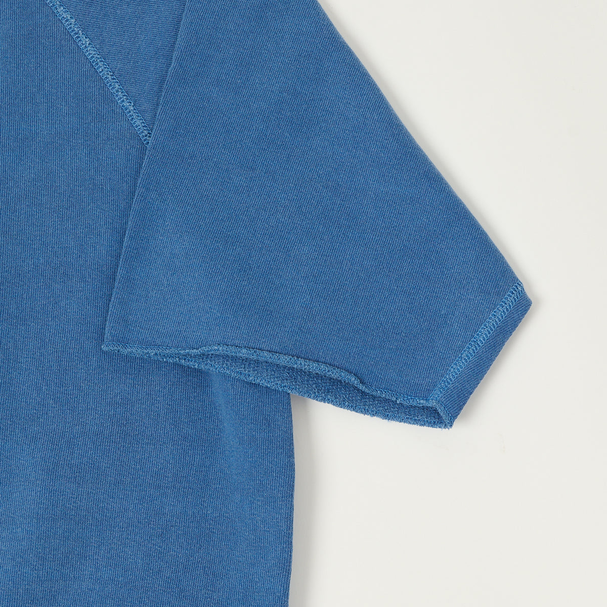 Dubbleworks Cut Off Sleeve Pigment Dyed Sweatshirt - Indigo
