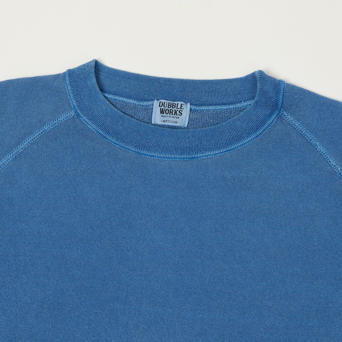 Dubbleworks Cut Off Sleeve Pigment Dyed Sweatshirt - Indigo