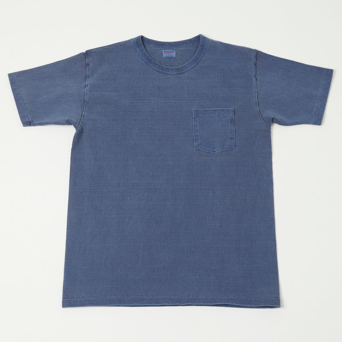 Dubbleworks Heavy Fabric Pigment Dye Pocket Tee - Indigo Blue