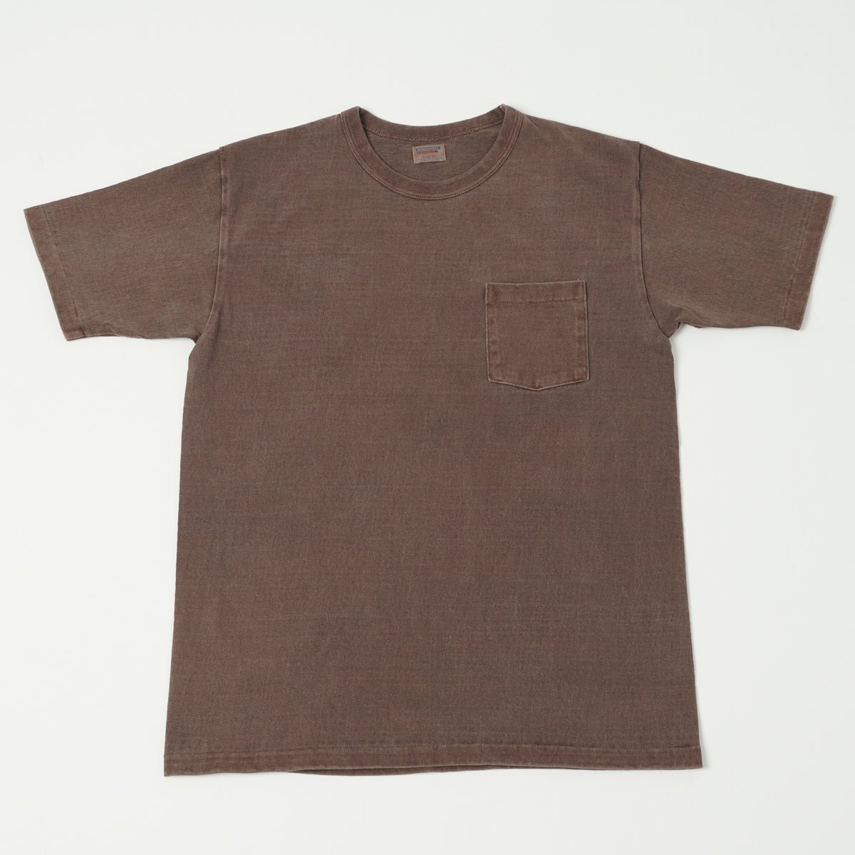 Dubbleworks Heavy Fabric Pigment Dye Pocket Tee - Mad Brown