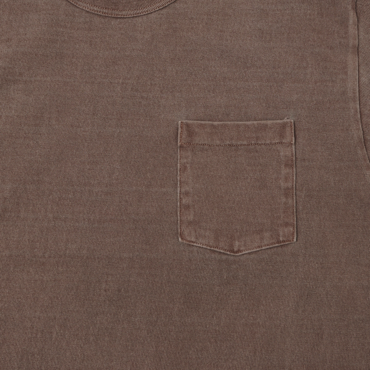Dubbleworks Heavy Fabric Pigment Dye Pocket Tee - Mad Brown