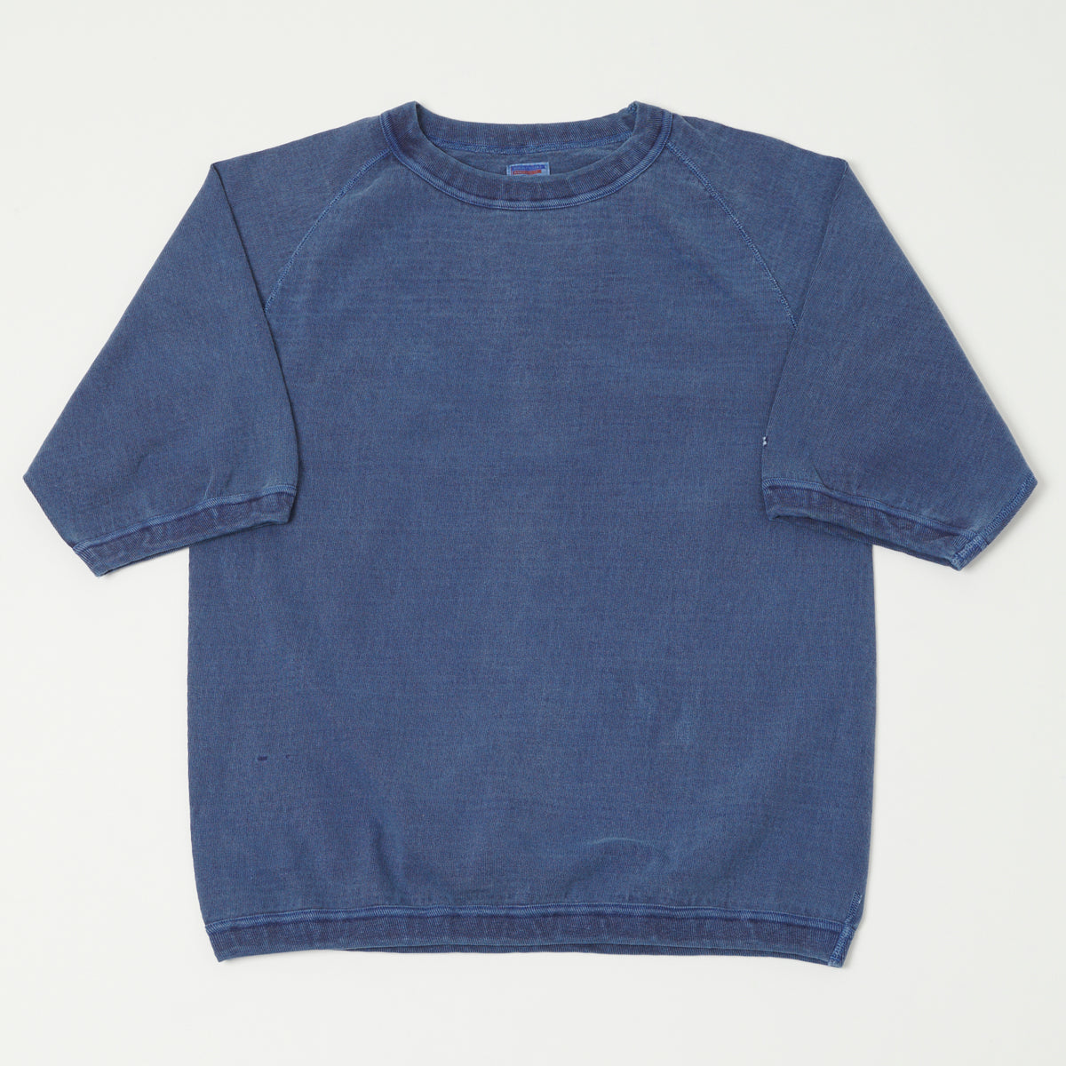 Dubbleworks Heavy Fabric Raglan Sleeve Pigment Dye Tee - Indigo Blue