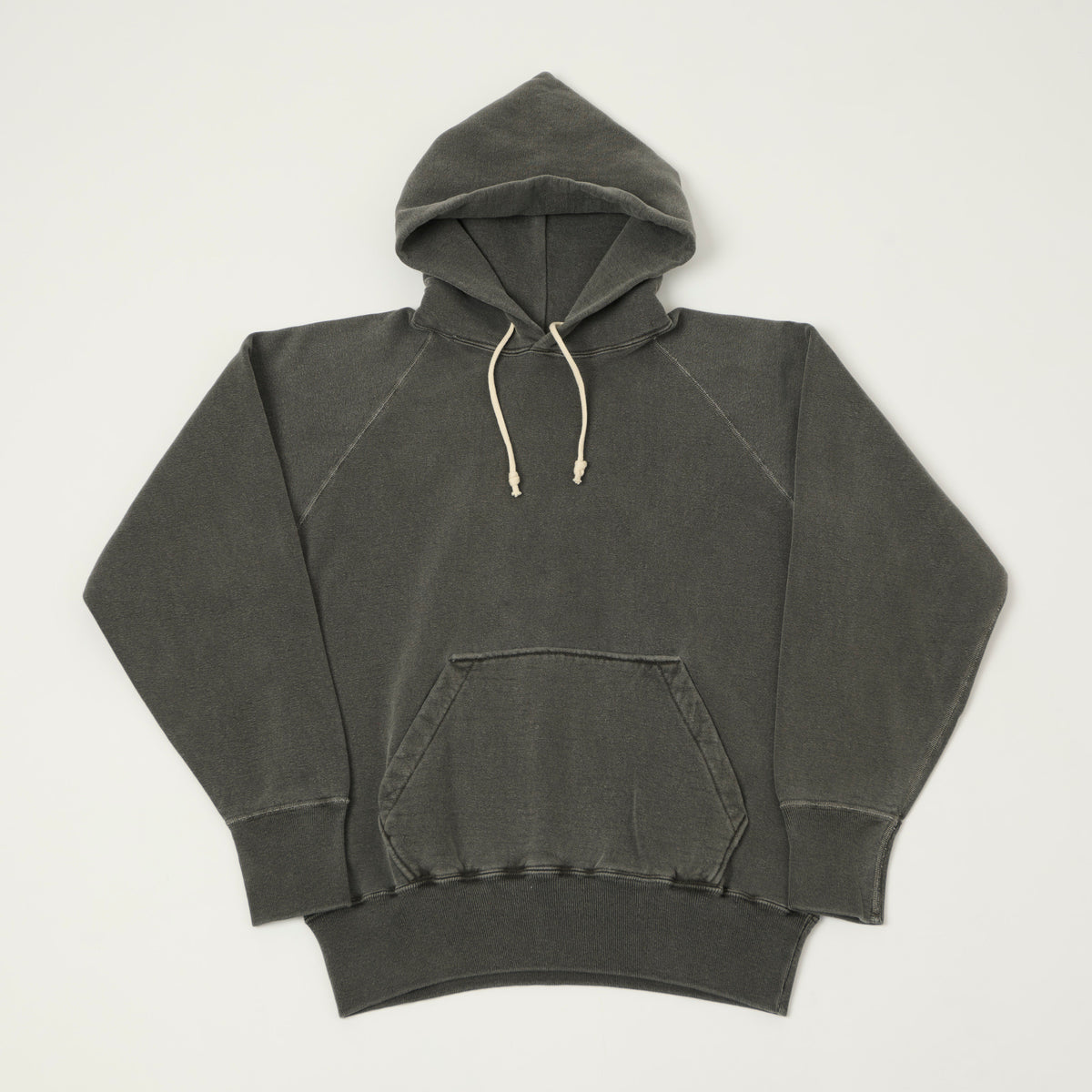 Dubbleworks Pigment Dyed Raglan Sleeve Hoodie - Sumikuro