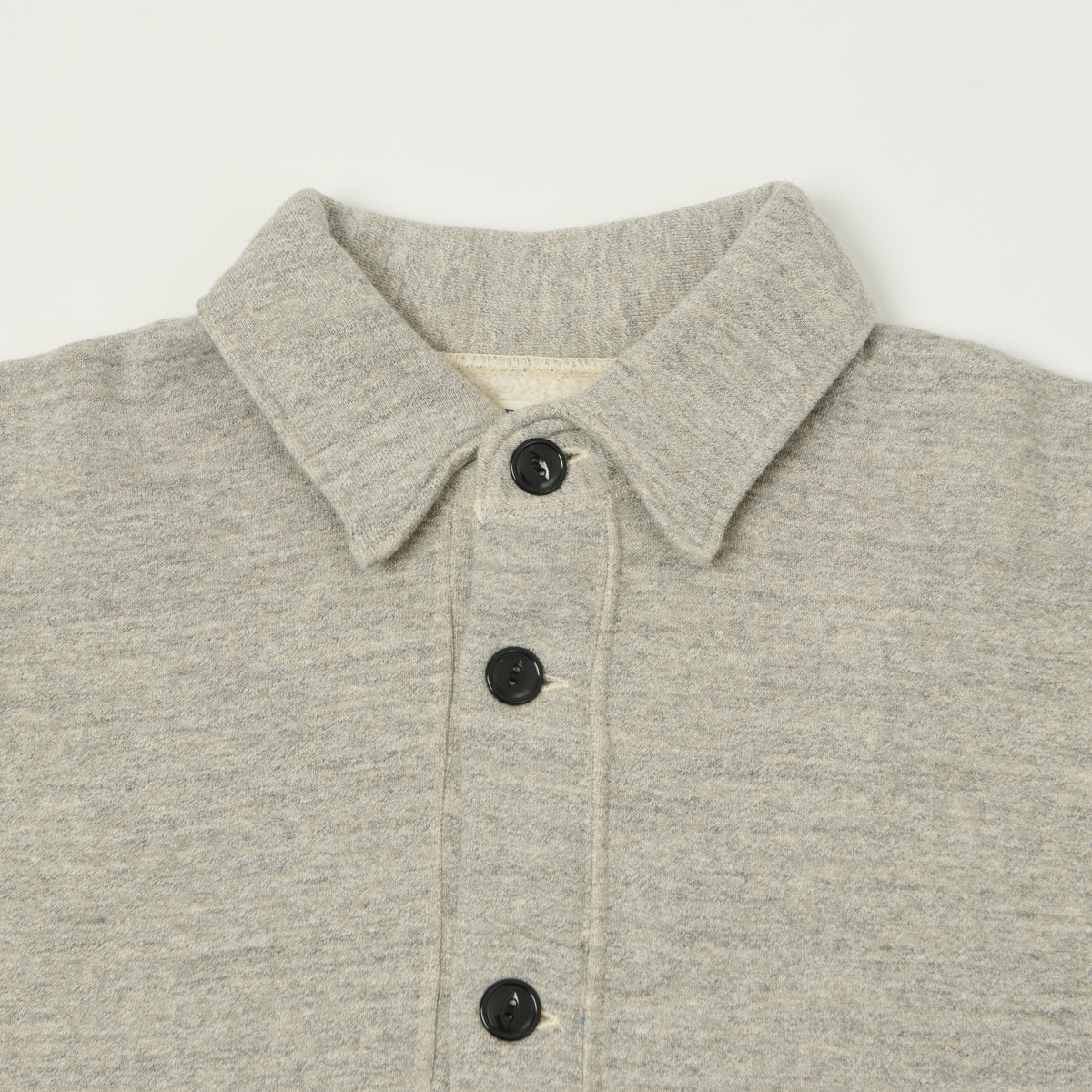 Dubbleworks Loop Wheel Sweat Jacket - Heather Grey