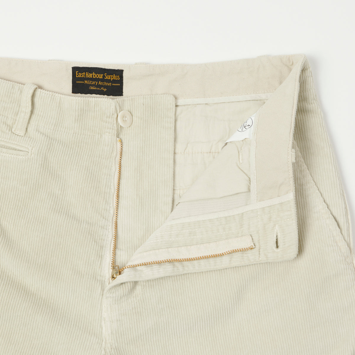 East Harbour Surplus 'Axel 101' Corduroy Trouser - Off White
