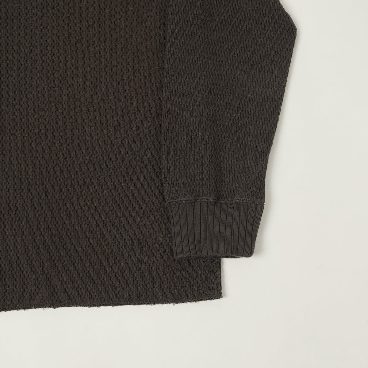 Edwin Arthur's 'Date' Double V Thermal T-Shirt - Washed Black
