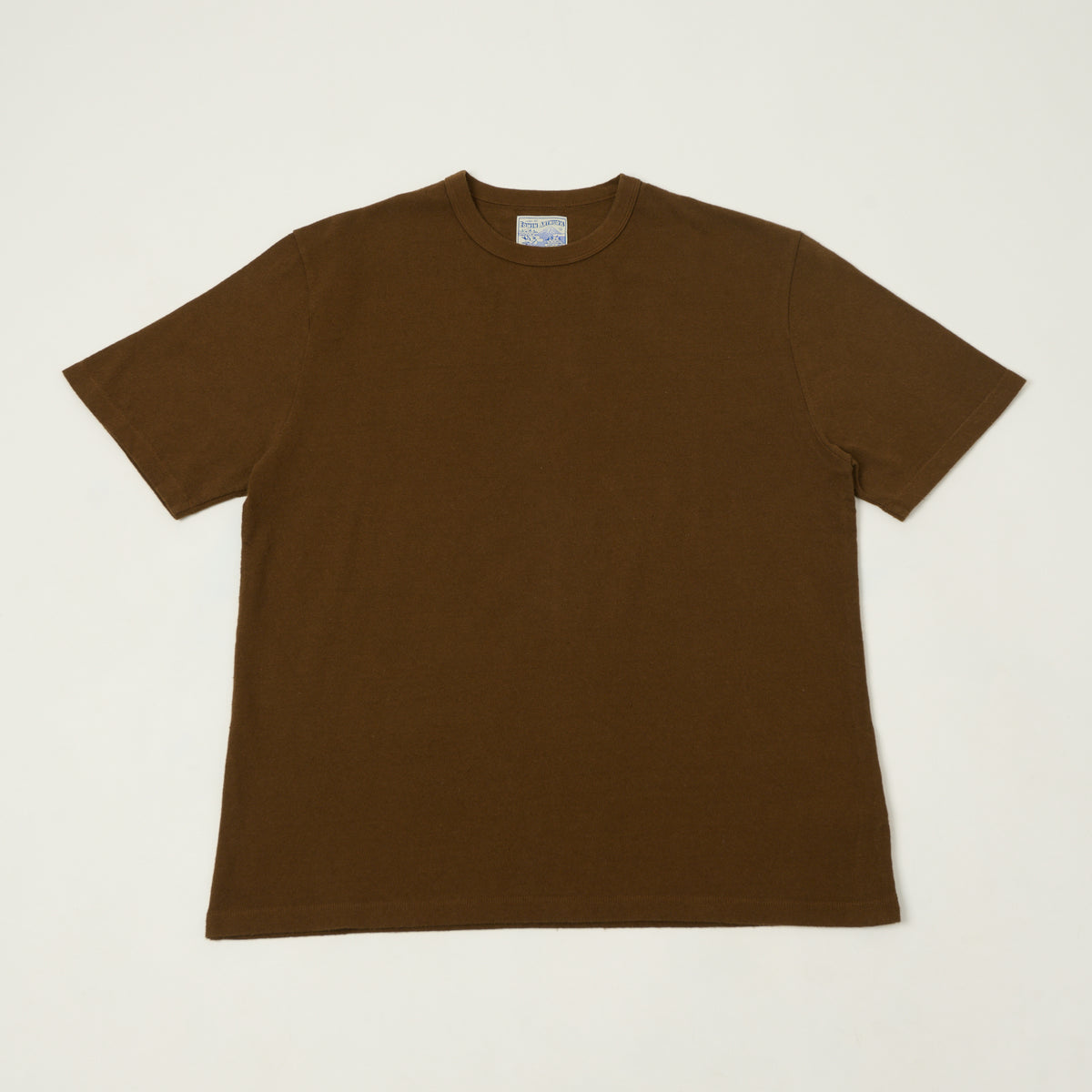 Edwin Arthur's Recycled Cotton 'Date' T-Shirt - Brown